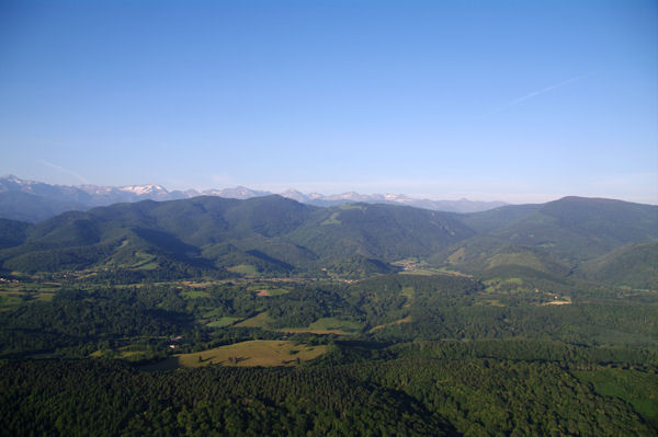 Panorama Sud au dessus de la valle du Salat