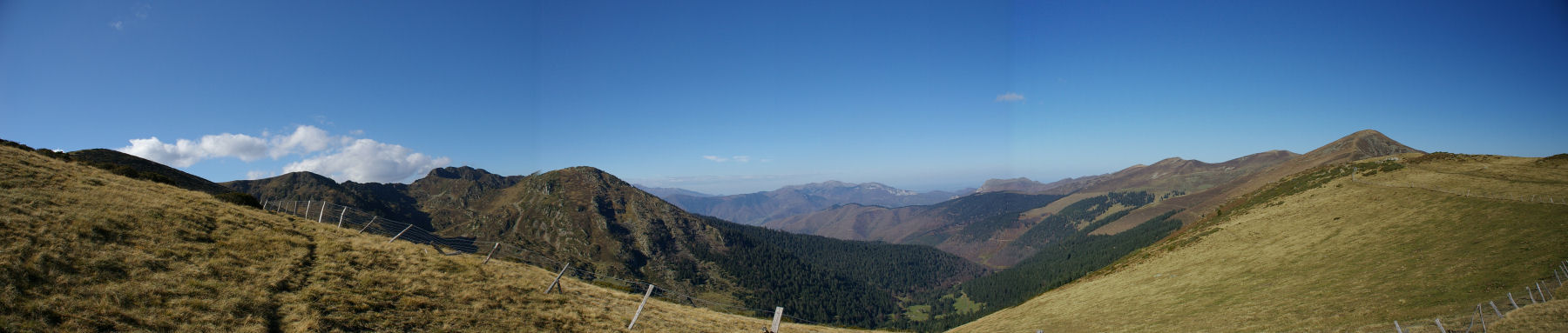 Panorama sur la valle de Bareille