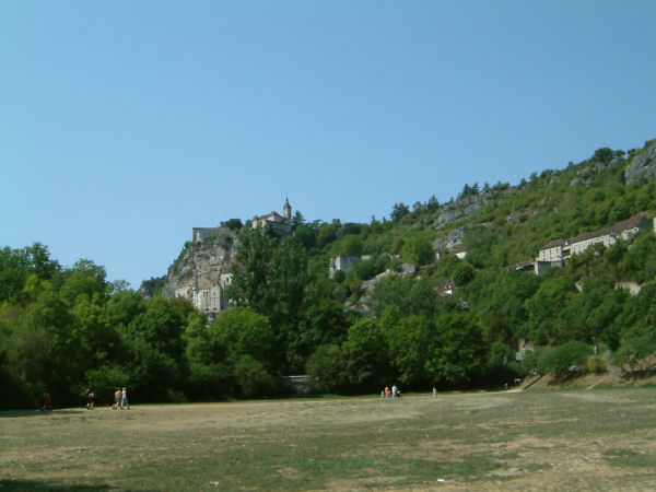 Arrive en vue de Rocamadour