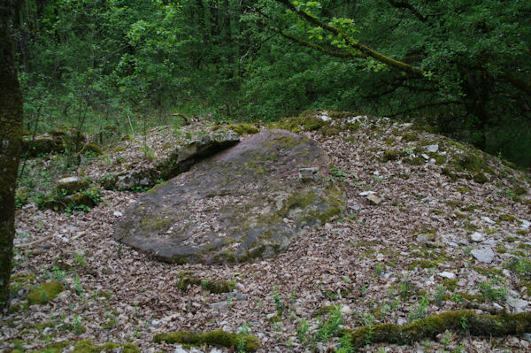 Le dolmen de Rcobert effondr